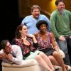 Kristen as Jen in Karen Zacarias' new comedy produced at Geva Theatre Center under the direction of Sean Daniels. Pictured with (L to R): John Gregorio, Aaron Munoz, Brett Robinson and Tom Coiner